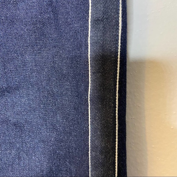 J Brand Liza Mid-rise Dark Denim Crop Culottes - Picture 5 of 6